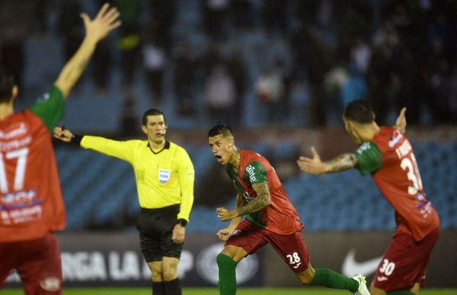 Ergas festeja si gol convertido a los 62 de juego. Los de Apud muestran que son competitivos en el ámbito internacional.&nbsp;