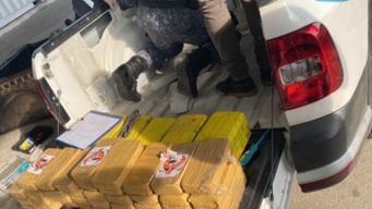 incautaron 66 ladrillos de cocaina en el puente san martin; un uruguayo detenido