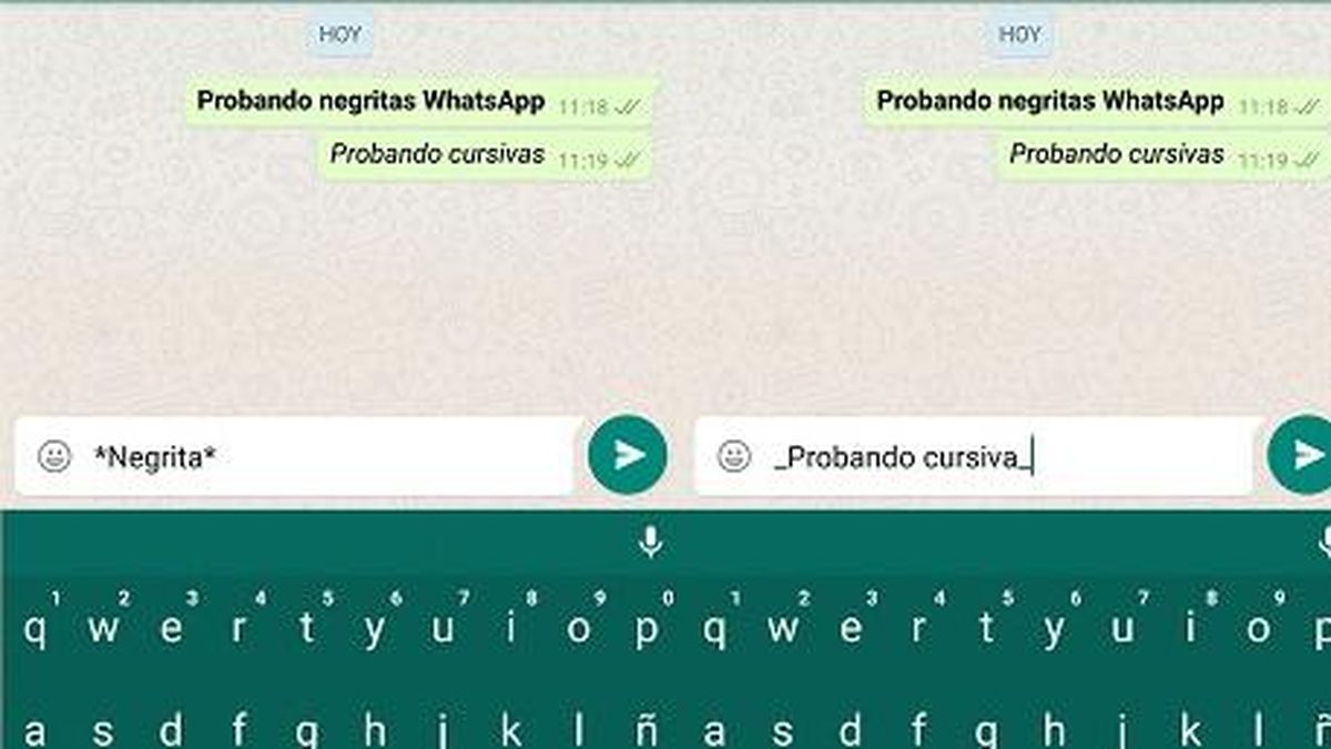 Cómo Añadir Negritas Cursivas Y Texto Tachado En Whatsapp 1720