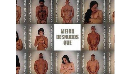 Campaña en redes sociales: desnudos por Venezuela