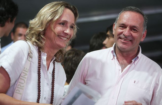 Laura Raffo y Álvaro Delgado. Foto: FocoUy.