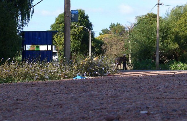 Foto: Subrayado. Escena del homicidio: Camino Paso de la Española y Carlos A. López, Manga.