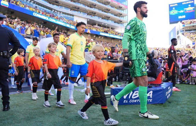 Foto: AFP. Brasil empató con Colombia 1-1 por Copa América este martes.