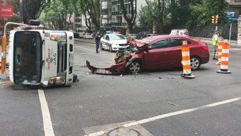 Foto: Beatriz Martínez, Subrayado. Accidente en Pocitos.