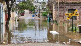Foto: Sinae, archivo. Recientes inundaciones en el litoral oeste de Uruguay.