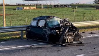 despiste y vuelco en ruta 3 dejo dos hombres politraumatizados, uno de ellos esta en grave estado