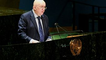 Representante de Rusia ante la ONU Vassily Nebenzia. Foto: AFP.