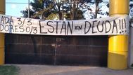 Hinchas de Peñarol se manifestaron en Los Aromos por mal rendimiento del equipo