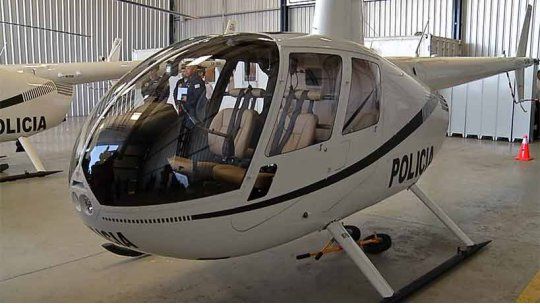 helicóptero policía