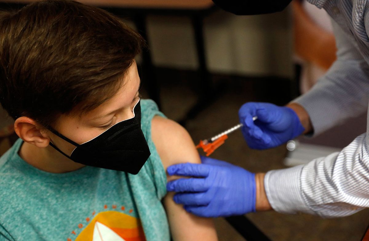Vacunas Covid-19 para niños. Foto: AFP.