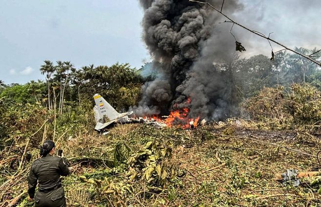 Colombia-accidente-avión-militar-Hércules-AFP