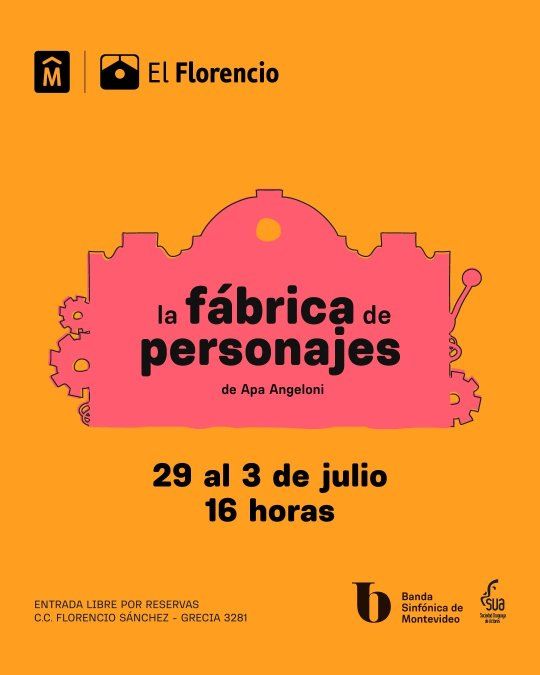 "La fábrica de personajes": espectáculo de la Banda Sinfónica con entrada gratuita