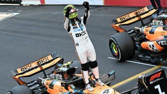 Foto: AFP. El británico Lando Norris corre en McLaren.