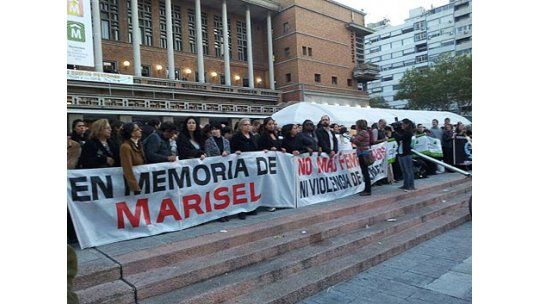 Manifestación en repudio del crimen de Marisel Luis