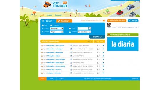 Voy Contigo, la página web de los viajeros solidarios en Uruguay