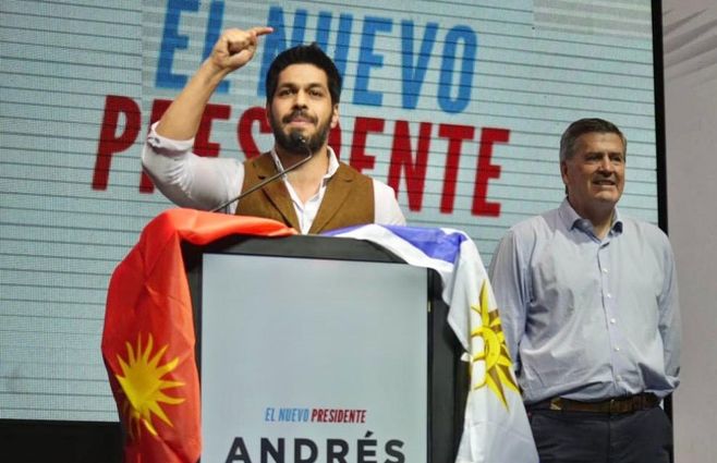 Andrés Ojeda en acto central. Foto: FocoUy