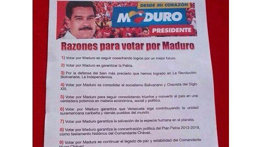 Votar por Maduro “garantiza la salvación de la especie humana”