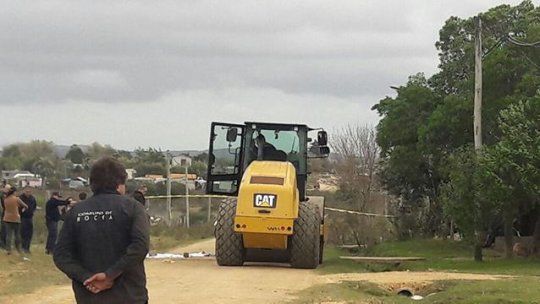 Rocha accidente niveladora