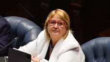 Sandra Lazo en la interpelación por el caso Cardama. Foto: FocoUy