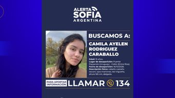 argentina emitio alerta sofia en su territorio, para colaborar con uruguay en la busqueda de camila ayelen rodriguez carballo