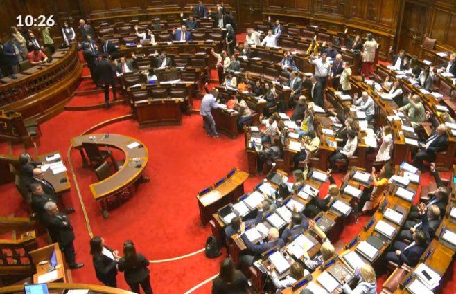 Diputados en la sesión de este jueves 9 de octubre.&nbsp;