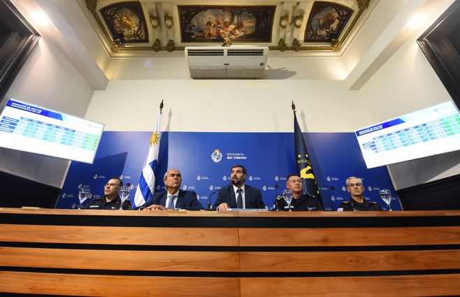 Ministerio del Interior informó cifras de delitos de 2024. Foto: Foco UY