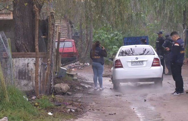 Foto: Subrayado. Escena del cuádruple homicidio en el barrio Maracaná.