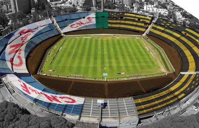 Distribución de hinchadas en el estadio Centenario.