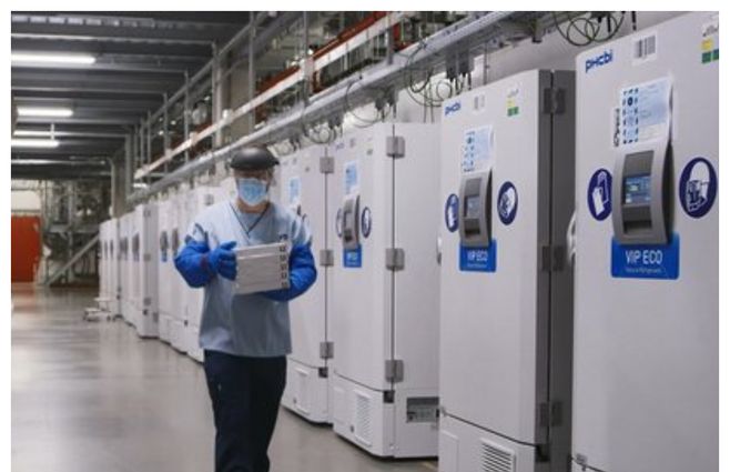 La vacuna de Pfizer necesita conservarse a 70 grados bajo cero.&nbsp;