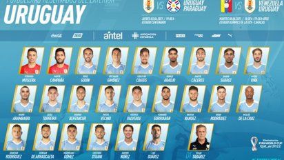El equipo de Óscar Tabárez.