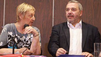 Foto: FocoUy. Liliam Kechichian y Mario Bergara.