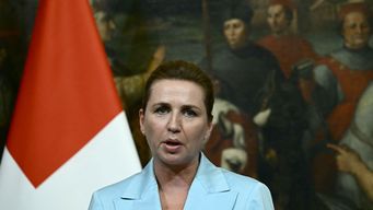 Primera ministra de Dinamarca Mette Frederiksen. Foto: AFP