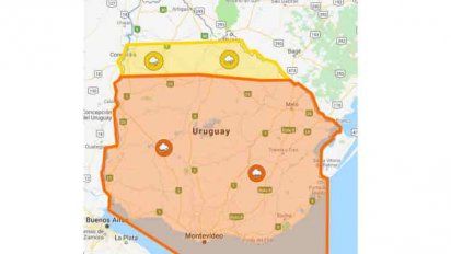 alerta naranja por tormentas fuertes y lluvias intensas para casi todo el pais