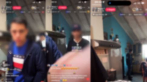 Imágenes cedidas a Subrayado. Transmisión en vivo en Tiktok.