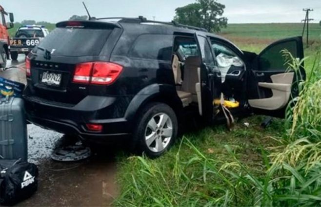 Foto: la camioneta de García Morales, publicada en el sitio Uno Entre Ríos.
