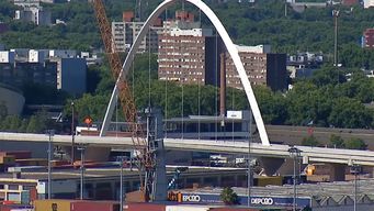 tareas de mantenimiento afectan la circulacion por viaducto de rambla portuaria