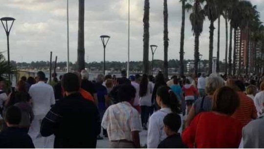 Mujica inauguró la rambla de Piriápolis y participó de la paella gigante