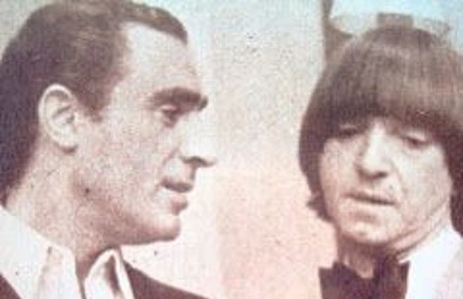 Con Juan Carlos Calabró en Telecómicos (1965)