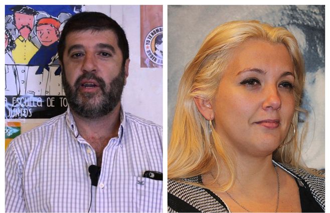 Fernando Pereira y Valeria Ripoll representan a dos corrientes enfrentadas dentro del PIT-CNT