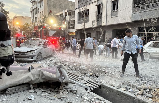 Guerra en Medio Oriente. Ataques de Israel a Irán en su capital, Tehrán. Foto: AFP