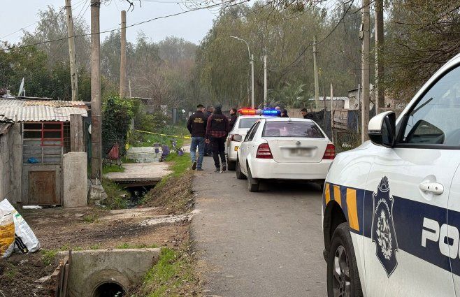 Foto: Subrayado. Escena del homicidio en Punta de Rieles.