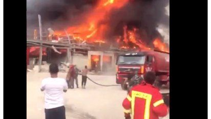 incendio en el puerto de beirut, a un mes de la explosion que dejo 190 muertos