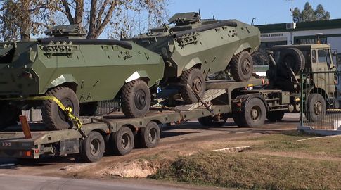 Llegaron las tanquetas del Ejército a Montevideo para ser utilizadas por la Policía en los barrios más violentos