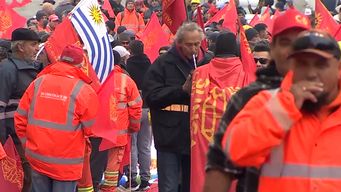 un trabajador murio tras caer de una altura de 7 metros mientras reformaba una pension en el centro
