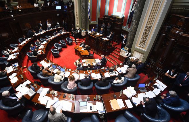 Senadores del FA respaldaron al ministro del Interior Carlos Negro. Foto: FocoUy