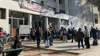 Estudiantes ocuparon el IPA. Foto: María García, periodista de Subrayado.
