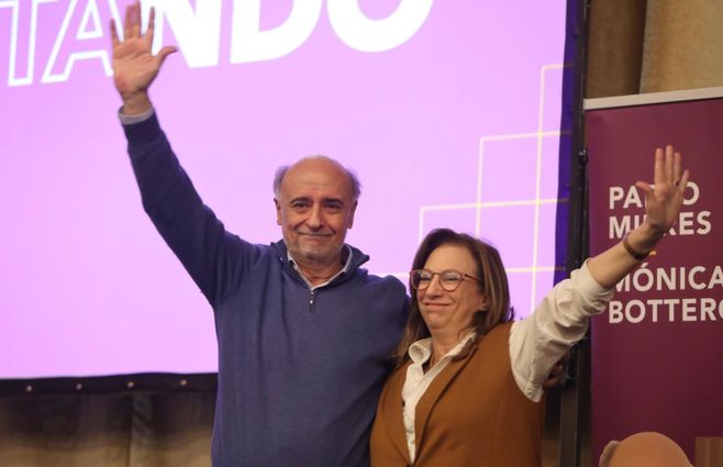 Pablo Mieres y Mónica Bottero. Foto: FOCO UY