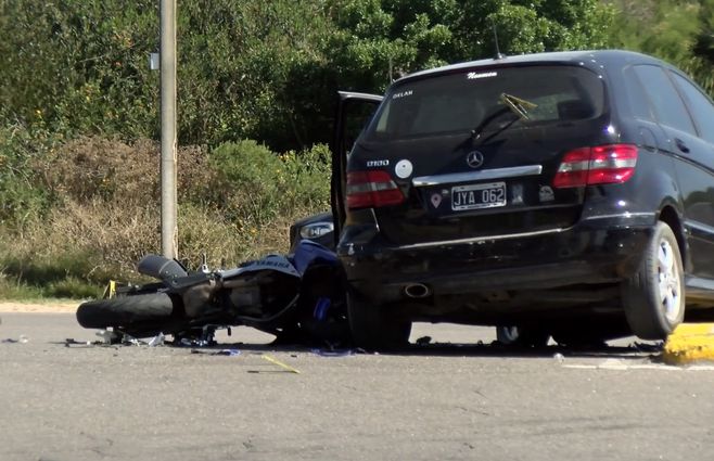 Foto: Subrayado. Accidente de tránsito en Punta del Este.