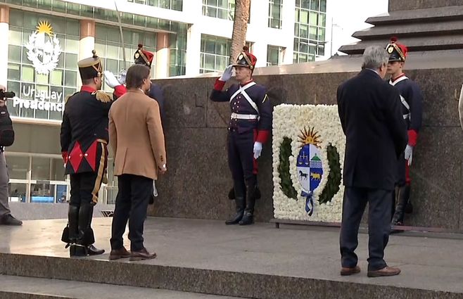 Lacalle Pou en el acto del 19 de junio de 2024. 