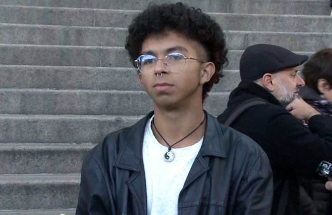 Foto: Subrayado. Gerónimo Sena, vocero del gremio estudiantil del IAVA.